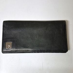 Samsonite genuine black leather money and card holder/ wallet